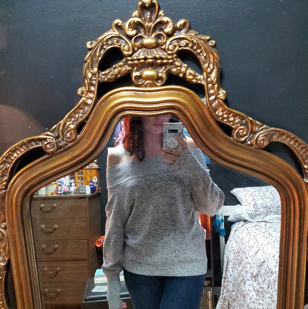 Off-the-Shoulder Sweater